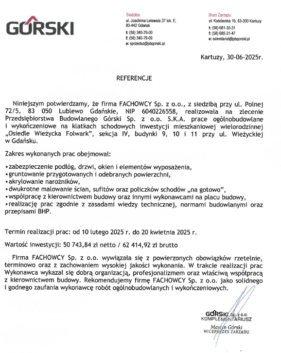 Górski Sp. z o.o. - Browar - Malowanie